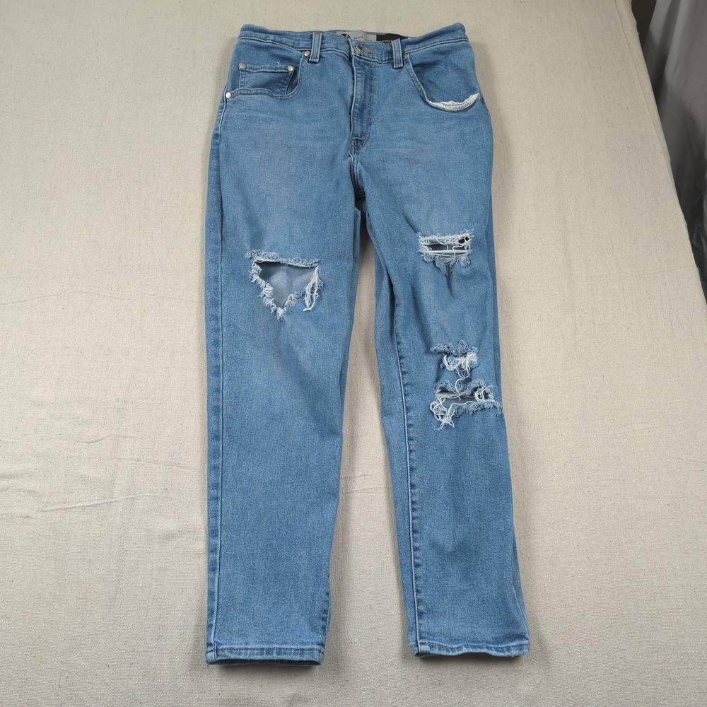 Vintage Levis Jeans Womens 31 Blue Silvertab Mom Jean Distressed High Rise